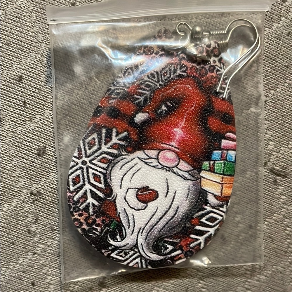 Festive Santa Earrings